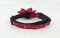 Valentines Day Dog Collar With Optional Flower Or Bow Tie Red Sparkly Hearts Adjustable Pet Collar Sizes XS, S, M, L, XL product 2